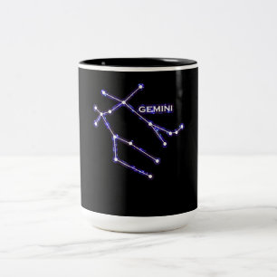 Tasse 2 Couleurs Astronomie - Astrologie Zodiac Gemini