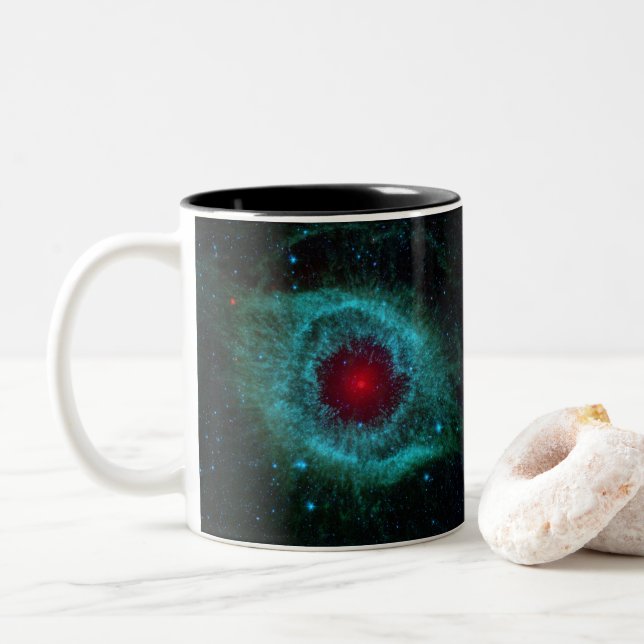 Tasse 2 Couleurs astronomie spatiale nébuleuse étoile (Avec donut)
