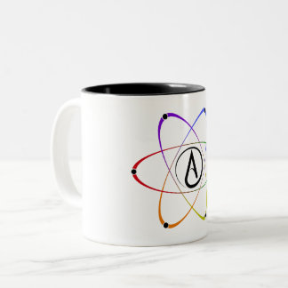 Tasse 2 Couleurs Atheist Atom Symbol Rainbow Black