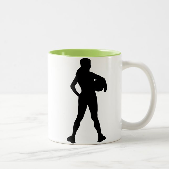 Tasse 2 Couleurs Athlète de fille ; Cool (Droit)