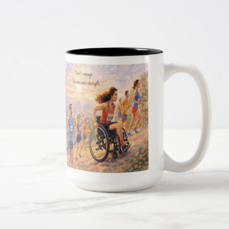 Tasse 2 Couleurs Athlète en fauteuil roulant inspirant