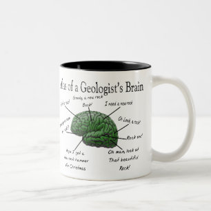 Tasse 2 Couleurs Atlas des cadeaux drôles du cerveau d'un géologue