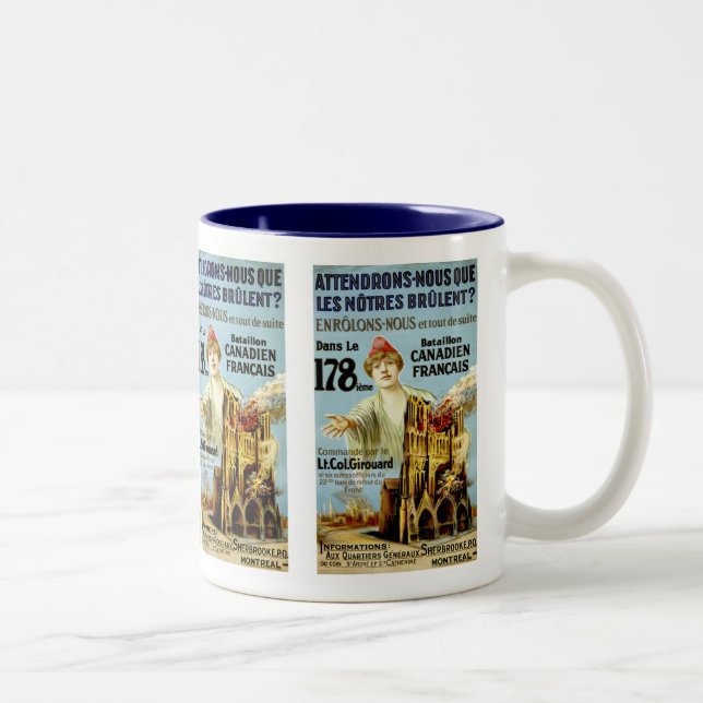 Tasse 2 Couleurs Attendrons-Nous Que Les Notre-Brulent (Droit)