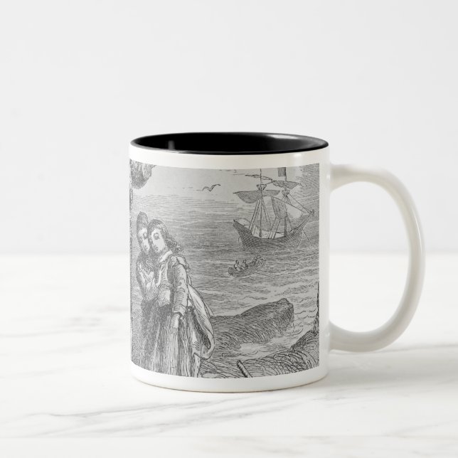 Tasse 2 Couleurs Atterrissage des pèlerins, 1620 (Droit)