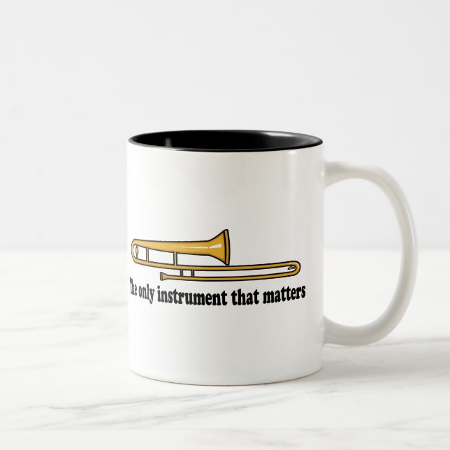 Tasse 2 Couleurs Attitude de trombone (Droit)