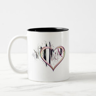 Tasse 2 Couleurs Au coeur être vrai
