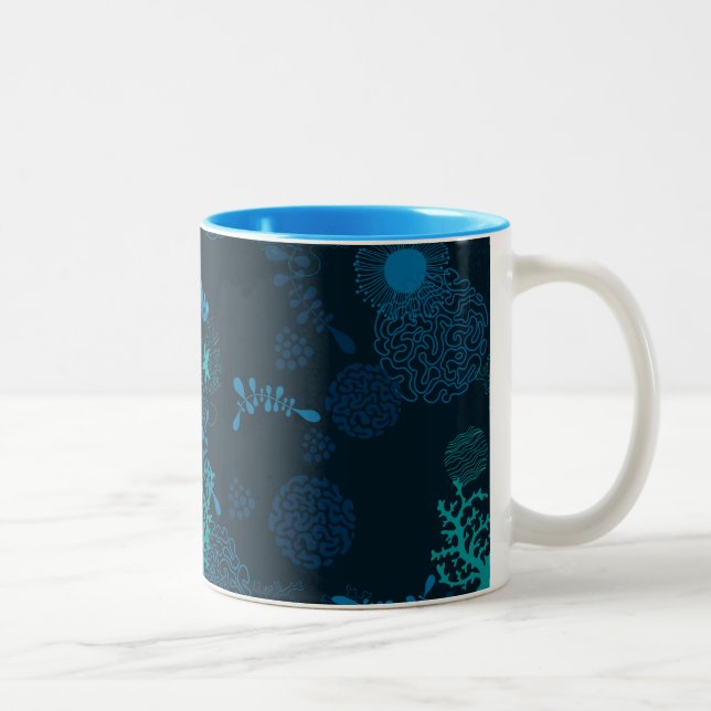 Tasse 2 Couleurs Au fond de l'océan (Droit)