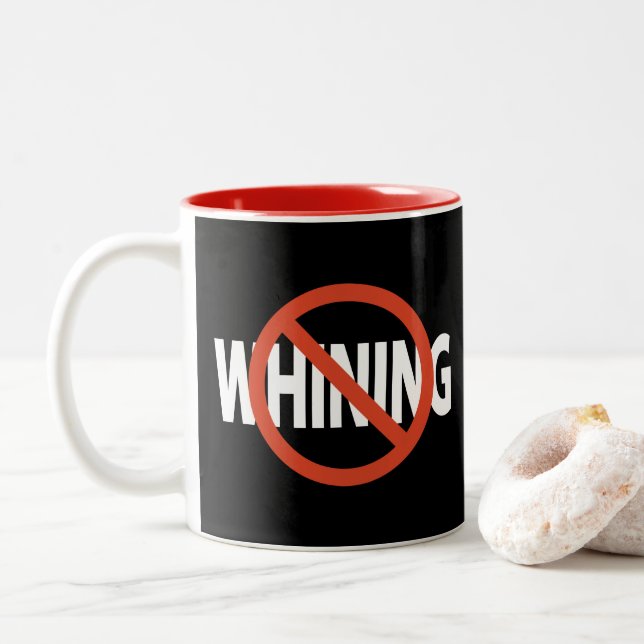 Tasse 2 Couleurs Aucun blanc en blanc noir (Avec donut)