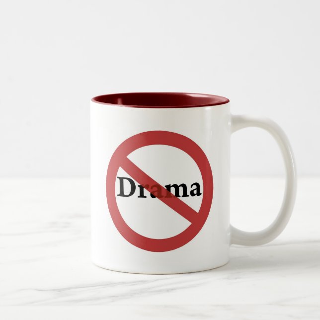 Tasse 2 Couleurs Aucun drame permis ! (Droit)