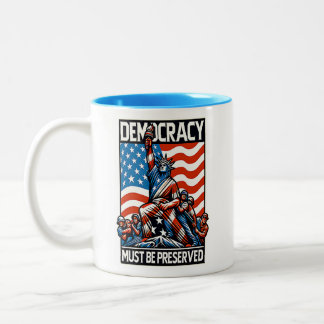 Tasse 2 Couleurs Aucun roi ne sauve la démocratie