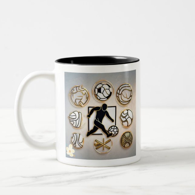 Tasse 2 Couleurs "Audacieux design sportif" (Gauche)