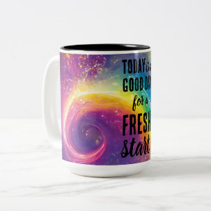 Tasse 2 Couleurs Aujourd'hui est un bon jour de nouveau départ Cita