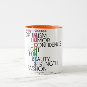 Tasse 2 Couleurs Aujourd'hui je choisis la QUANTITÉ