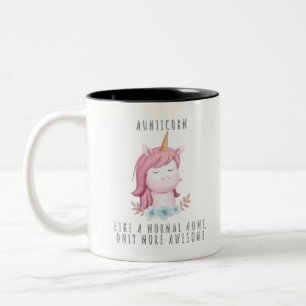 Tasse 2 Couleurs aunticorn comme une tante normale seulement plus g
