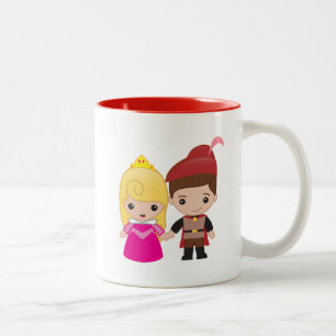 Tasse 2 Couleurs Aurora et Philip Emoji