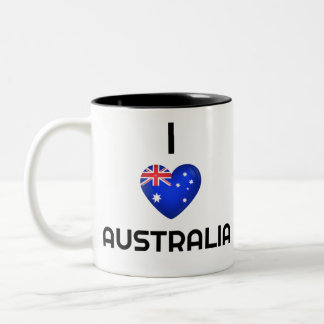 Tasse 2 Couleurs Australie, Drapeau Australien, Australie pays, Au