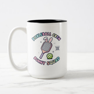 Tasse 2 Couleurs Autocollant Pickleball Bunny Squad