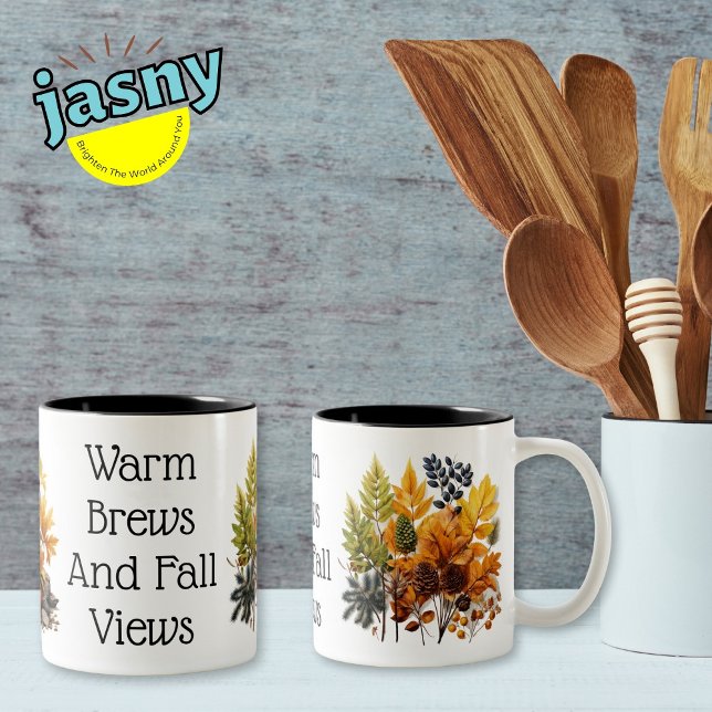 Tasse 2 Couleurs Automne automne élégant (Créateur téléchargé)