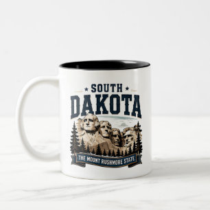 Tasse 2 Couleurs Aventure au monument du Dakota du Sud