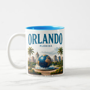 Tasse 2 Couleurs Aventure ensoleillée d'Orlando