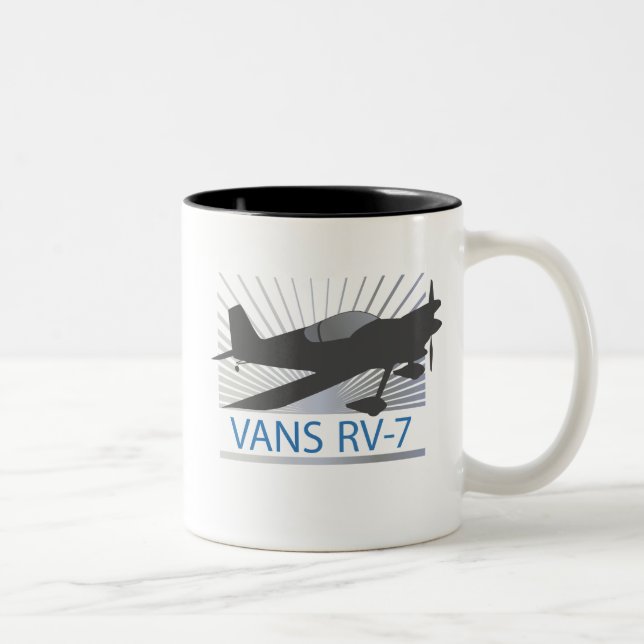 Tasse 2 Couleurs Avion des fourgons RV-7 (Droit)