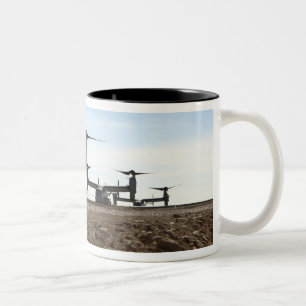 Tasse 2 Couleurs Avion tiltrotor V-22 Osprey