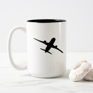 Tasse 2 Couleurs Avion volant Aviateur Aviateur
