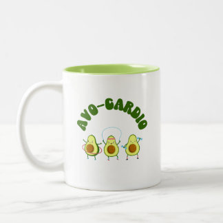Tasse 2 Couleurs Avo-Cardio Funny Avocado Fitness