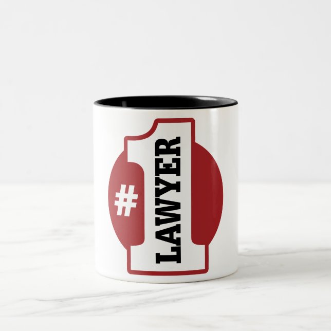 Tasse 2 Couleurs Avocat du numéro 1 (Centre)