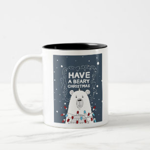 Tasse 2 Couleurs Avoir une béatière Noël Polar Ours Illustration