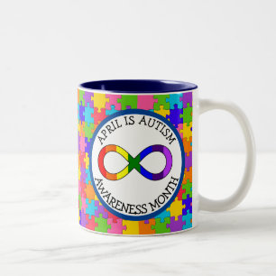 Tasse 2 Couleurs Avril est le mois de la Sensibilisation sur l'auti
