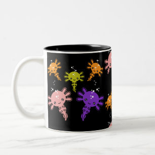 Tasse 2 Couleurs Axaotl Salamander Cadeau Enfants