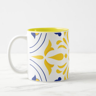 Tasse 2 Couleurs Azure Bloom Cross ton jaune