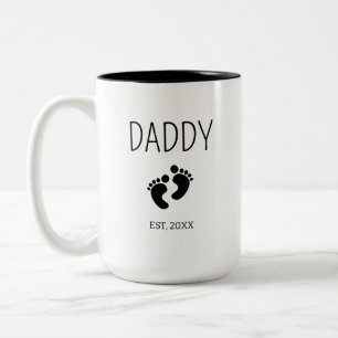Tasse 2 Couleurs Baby shower cadeau Faire-part grossesse Nouveau pa