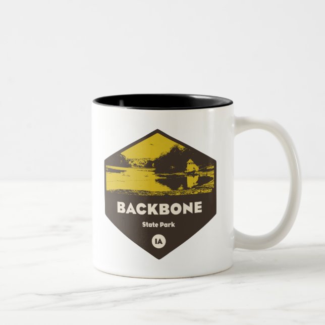 Tasse 2 Couleurs Backbone State Park Iowa (Droit)