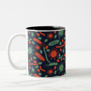 Tasse 2 Couleurs Bactérie lumineuse Microorganisme vert rouge