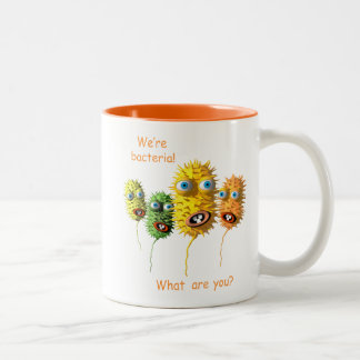 Tasse 2 Couleurs Bactéries drôles de bande dessinée