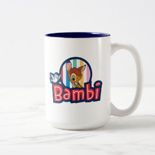 Tasse 2 Couleurs Badge bambin rayé