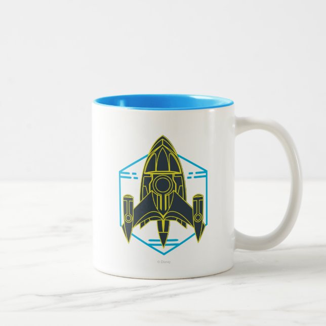 Tasse 2 Couleurs Badge de Stellosphere (Droit)