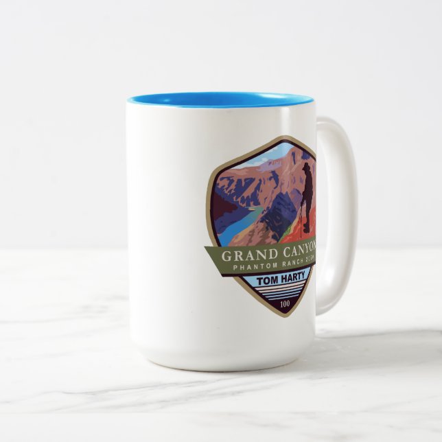 Tasse 2 Couleurs Badge Tom (Devant droit)