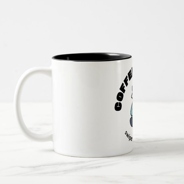 Tasse 2 Couleurs Badger de café (Gauche)
