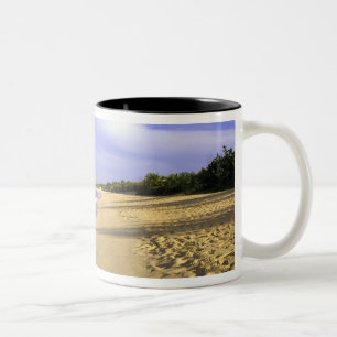 Tasse 2 Couleurs Baie Longue Long Bay Beach, St Martin,