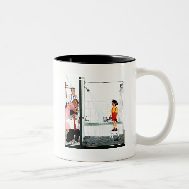Tasse 2 Couleurs Bain à débordement (Droit)