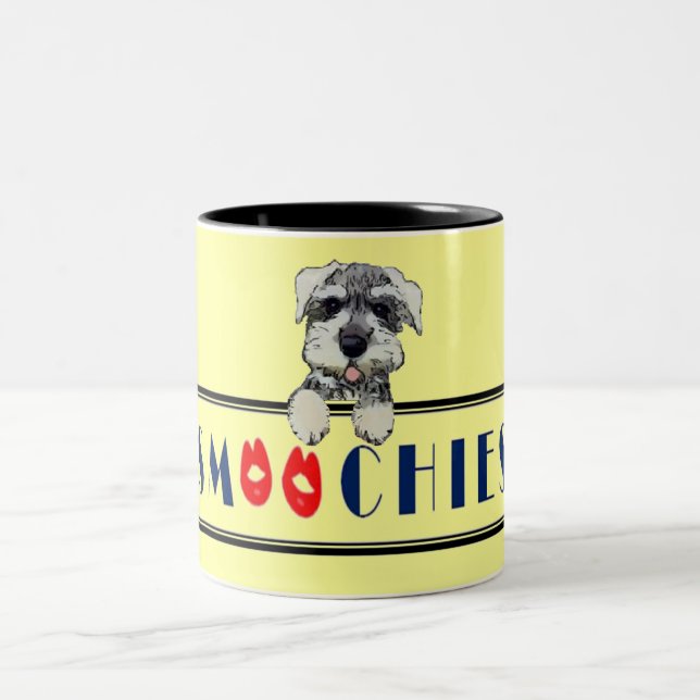 Tasse 2 Couleurs Baisers de chien (Centre)