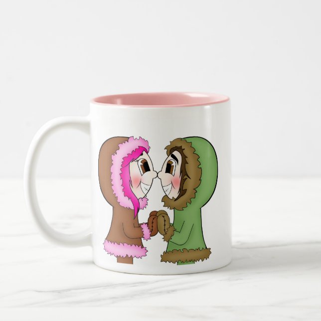 Tasse 2 Couleurs baisers d'Esquimau (Gauche)