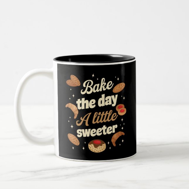 Tasse 2 Couleurs Bake the day a little sweeter (Gauche)