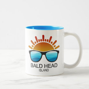 Tasse 2 Couleurs Bald Head Island North Carolina Lunettes de soleil