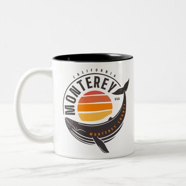 Tasse 2 Couleurs Baleine de Monterey en Californie (Gauche)