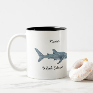 Tasse 2 Couleurs Baleine requin Baleine Bouche à café nautique