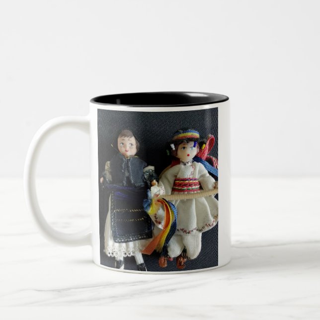 Tasse 2 Couleurs Balise cadeau mariage (Gauche)